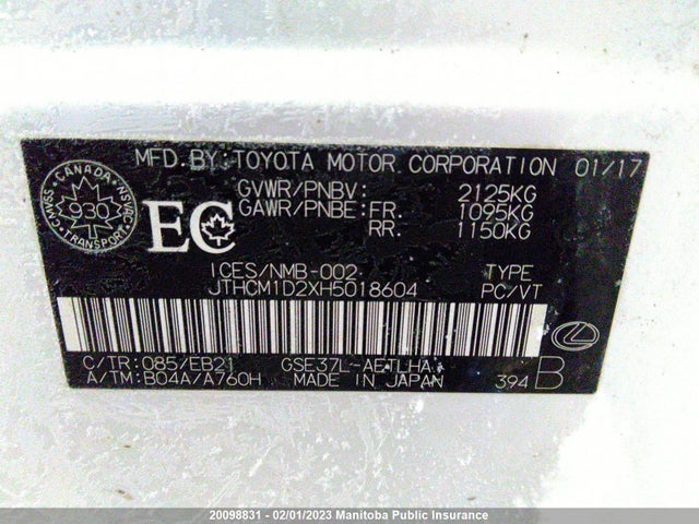 JTHCM1D2XH5018604 Lexus IS 300