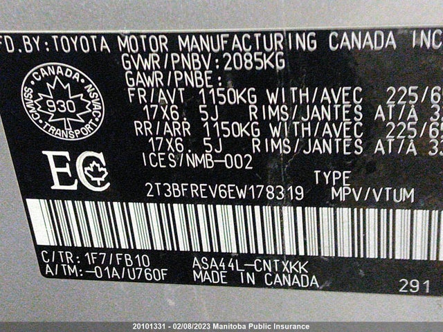 Toyota RAV4 LE 2014 2T3BFREV6EW178319 Image 10