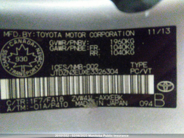 Toyota PRIUS V 2014 JTDZN3EUXE3326304 Image 10