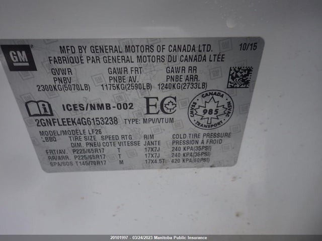 Chevrolet EQUINOX LS 2016 2GNFLEEK4G6153238 Image 7