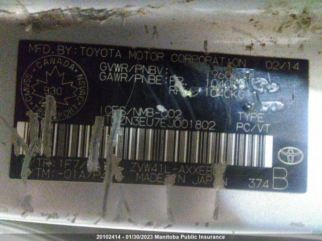 Toyota PRIUS V 2014 JTDZN3EU7EJ001802 Image 10