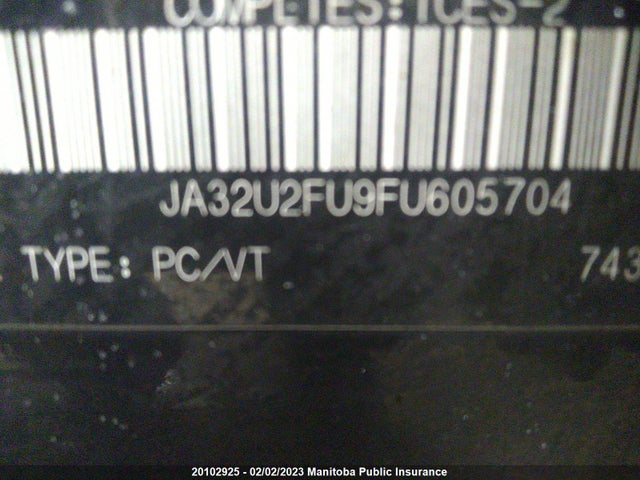 JA32U2FU9FU605704 Mitsubishi Lancer Limited