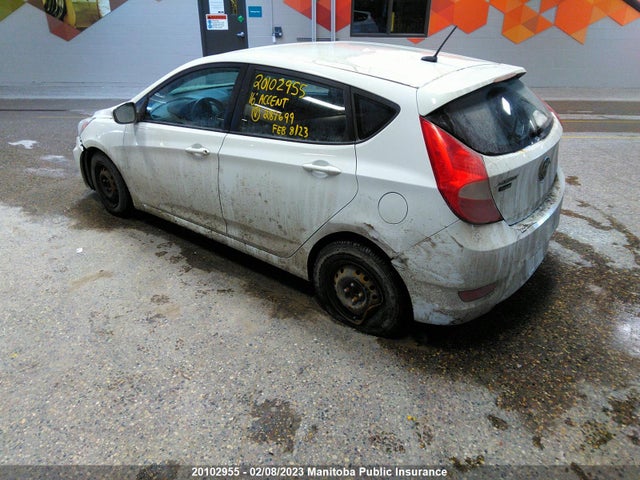 20102955 :رقم المزاد ، KMHCT5AE7GU287699 vin ، 2016 Hyundai Accent Gl مزاد بيع