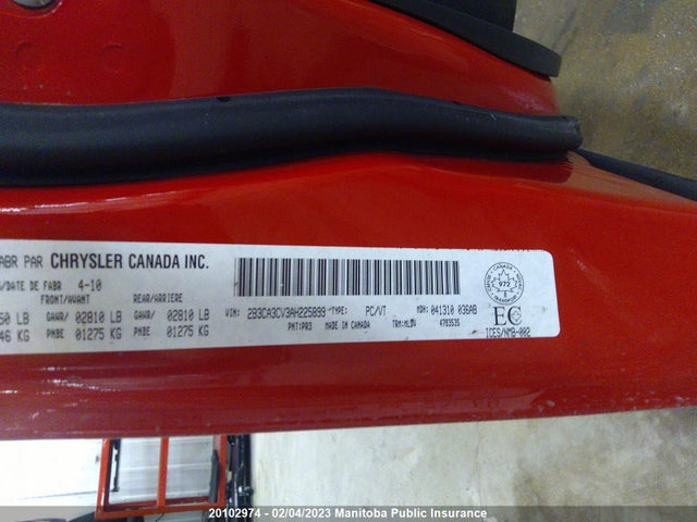 Dodge Charger Sxt 2010 2B3CA3CV3AH225899 Image 10