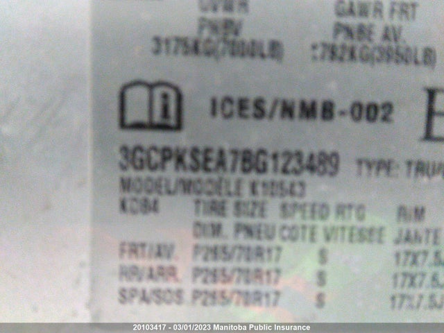 Chevrolet Silverado 1500 Lt Crew Cab 2011 3GCPKSEA7BG123489 Image 10