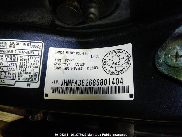 Honda CIVIC HYBRID 2008 JHMFA36268S801404 Image 10