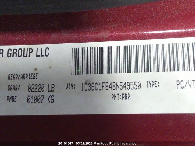 1C3BC1FB4BN549550 Chrysler 200 Touring