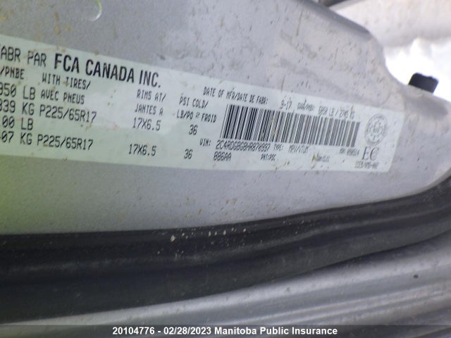 Dodge Grand Caravan Crew 2017 2C4RDGBG8HR870997 Image 10