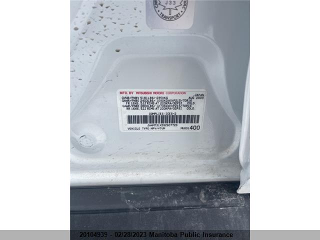 JA4MT31X59Z607729 Mitsubishi Outlander Ls