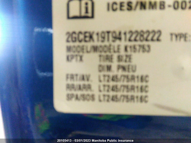 Chevrolet Silverado 1500 Ext Cab 2004 2GCEK19T941228222 Image 10
