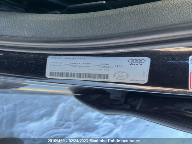 WAUFGCFCXCN167267 Audi A6 3.0t Quattro 