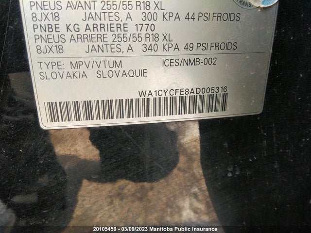 WA1CYCFE8AD005316 Audi Q7 S-line V6 