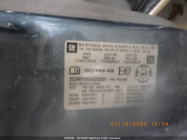 Chevrolet Silverado 1500 Wt Crew Cab  2010 3GCRKPEAXAG222926 Image 4