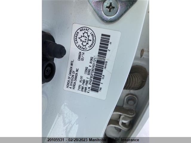 Honda Civic Ex-l 2014 2HGFB2F5XEH011255 Image 9