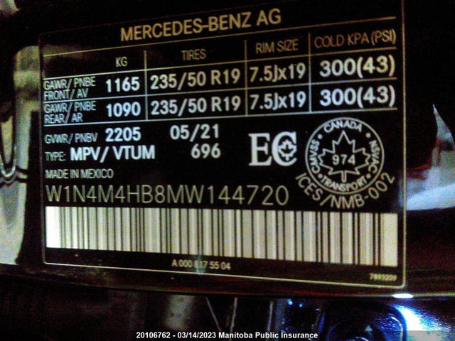 Mercedes Benz Glb250 2021 W1N4M4HB8MW144720 Image 10