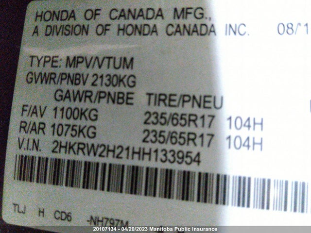 Honda CR-V LX 2017 2HKRW2H21HH133954 Image 9