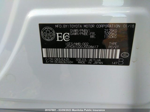 JTHC81D20J5028617 Lexus IS 300