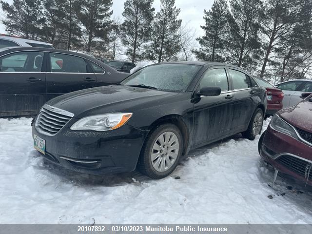 1C3CCBAB2DN512453 Chrysler 200 LX