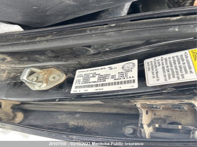 Honda Cr-v Ex-l 2011 5J6RE4H75BL818126 Image 9
