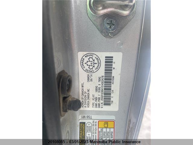 Honda Civic Lx 2014 2HGFG3B41EH002478 Image 9
