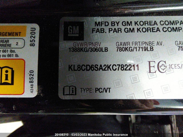 Chevrolet Spark Lt  2019 KL8CD6SA2KC782211 Image 10