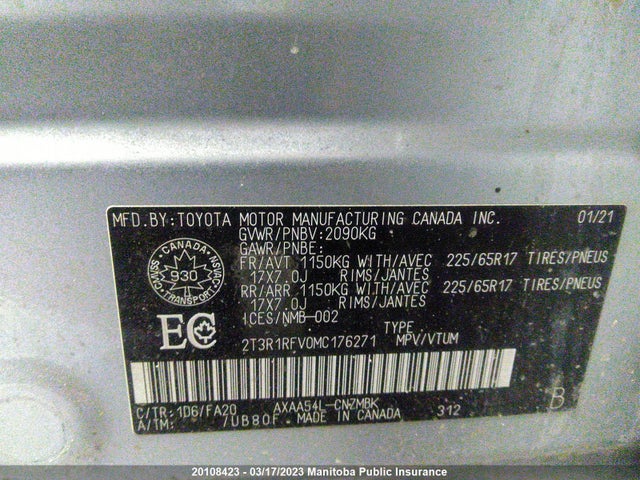 Toyota Rav4 Xle 2021 2T3R1RFV0MC176271 Image 10