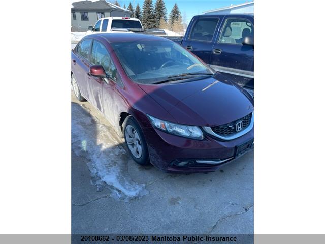 Honda Civic Lx 2013 2HGFB2F4XDH028255 zdjęcie główne