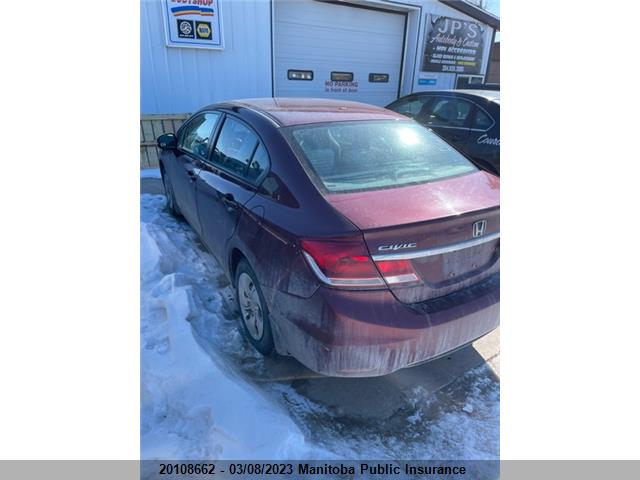 Honda Civic Lx 2013 2HGFB2F4XDH028255 Image 3