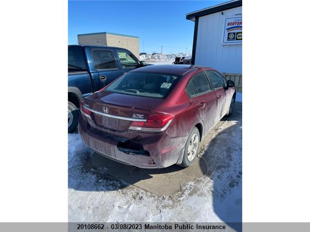 Honda Civic Lx 2013 2HGFB2F4XDH028255 Image 4