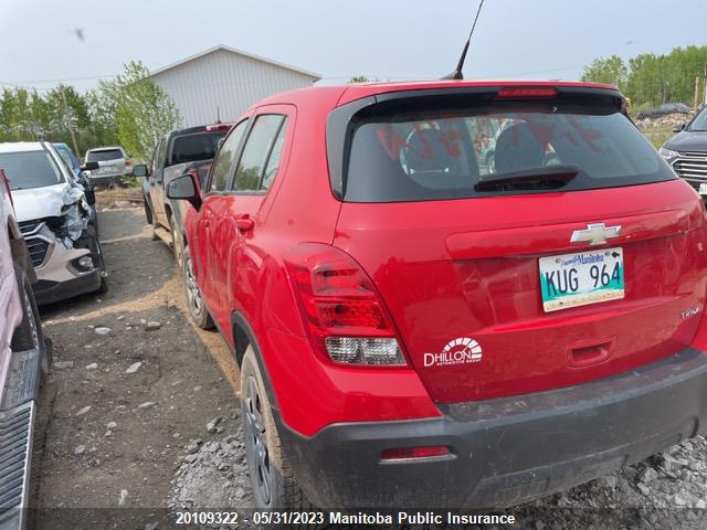 Chevrolet TRAX LS 2014 3GNCJKEBXEL115528 Image 3