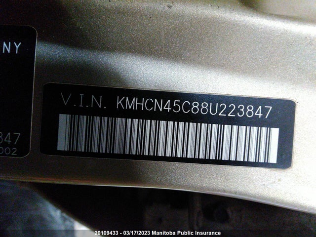 Hyundai ACCENT L 2008 KMHCN45C88U223847 Image 10