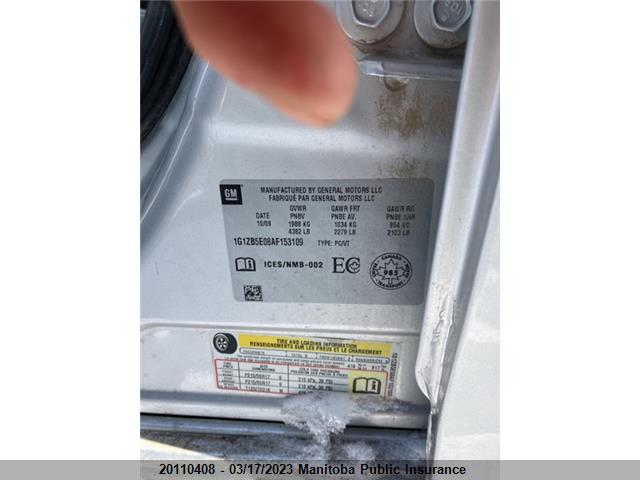 Chevrolet MALIBU LS 2010 1G1ZB5E08AF153109 Image 9