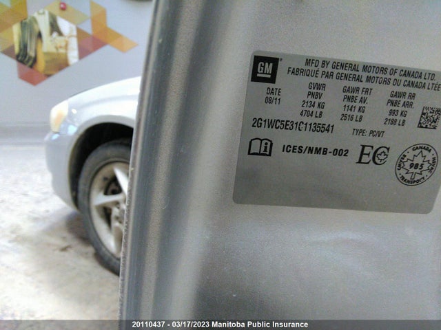 Chevrolet Impala Ltz V6  2012 2G1WC5E31C1135541 Image 10