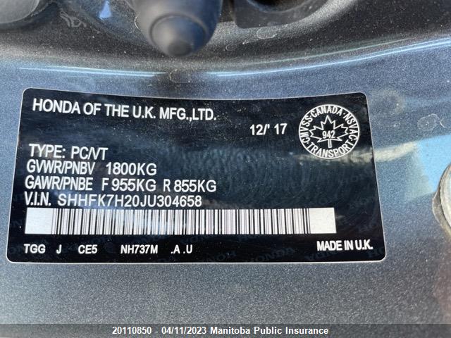Honda Civic Lx 2018 SHHFK7H20JU304658 Image 9