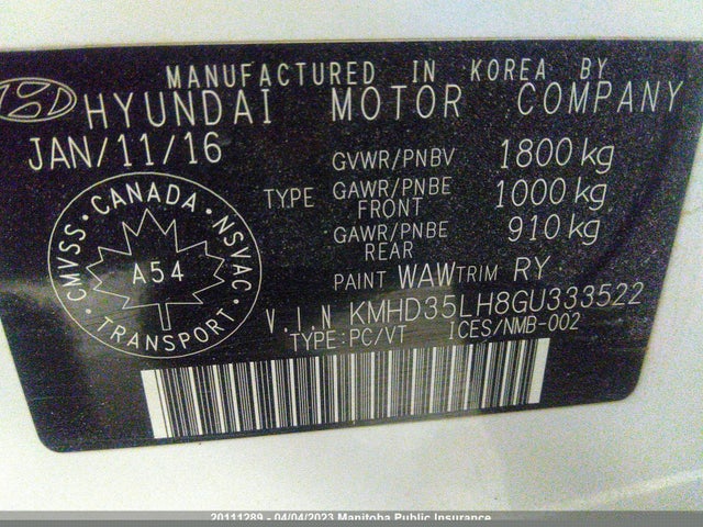 Hyundai Elantra Gt Gl 2016 KMHD35LH8GU333522 Image 10
