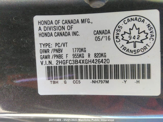 Honda Civic Ex-t 2016 2HGFC3B4XGH426420 Image 10