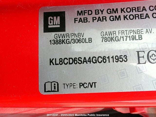 Chevrolet Spark Lt  2016 KL8CD6SA4GC611953 Image 9