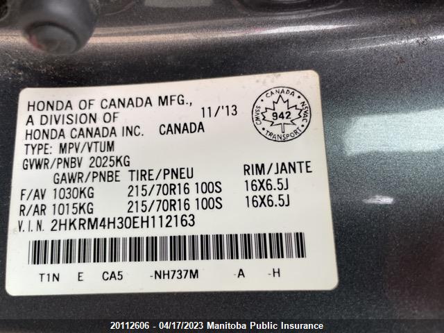 Honda CR-V LX 2014 2HKRM4H30EH112163 Image 9