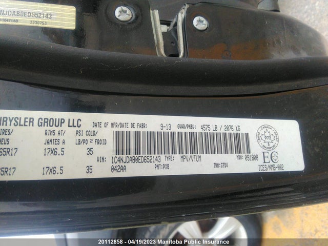 1C4NJDAB0ED652143 Jeep Compass North