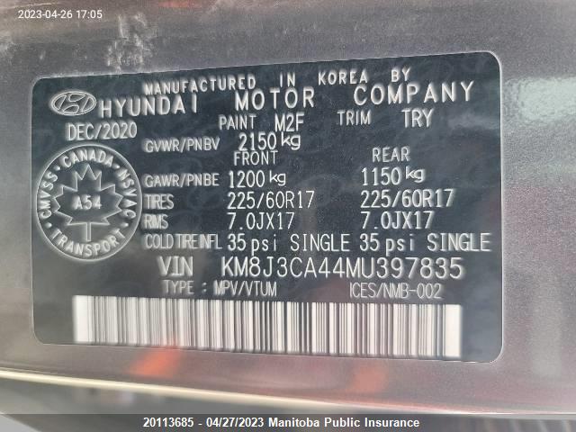 Hyundai Tucson Preferred  2021 KM8J3CA44MU397835 Image 9