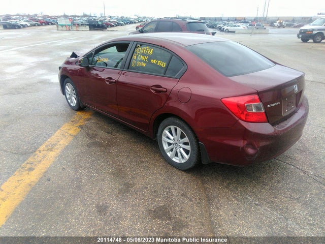 Продажа на аукционе авто 2012 Honda Civic Ex-l, vin: 2HGFB2E52CH004010, номер лота: 20114748