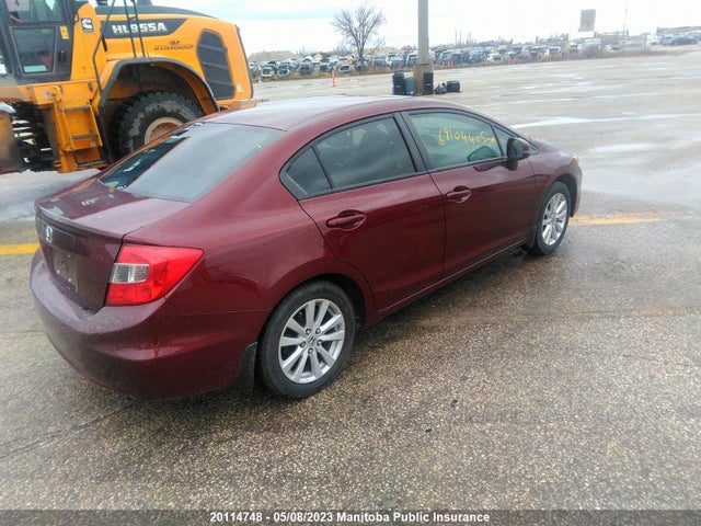 Продажа на аукционе авто 2012 Honda Civic Ex-l, vin: 2HGFB2E52CH004010, номер лота: 20114748