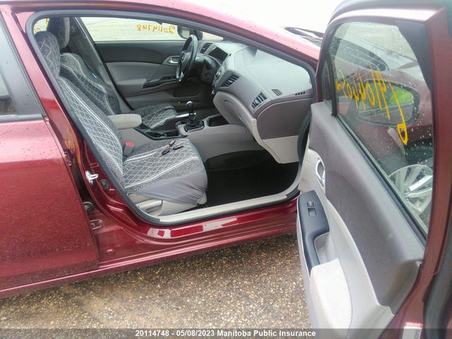 Продажа на аукционе авто 2012 Honda Civic Ex-l, vin: 2HGFB2E52CH004010, номер лота: 20114748