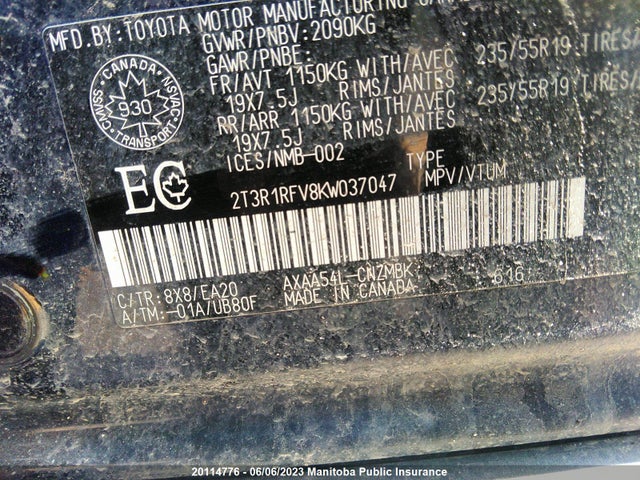 Toyota Rav4 Xle 2019 2T3R1RFV8KW037047 Image 9