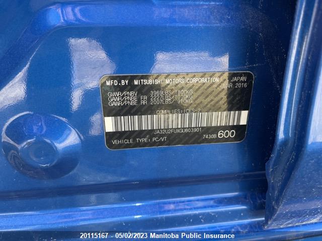 JA32U2FUXGU603901 Mitsubishi Lancer Se