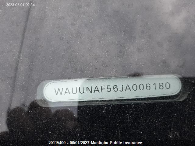 WAUUNAF56JA006180 Audi A5 2.0t Quattro 
