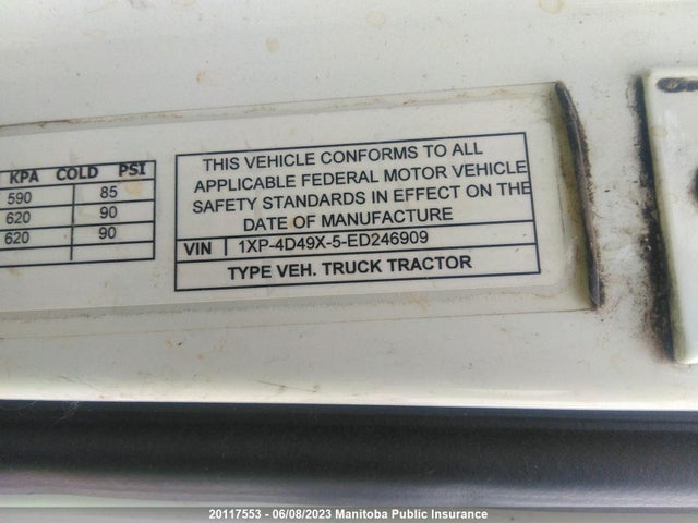 Peterbilt 587 2014 1XP4D49X5ED246909 Image 9