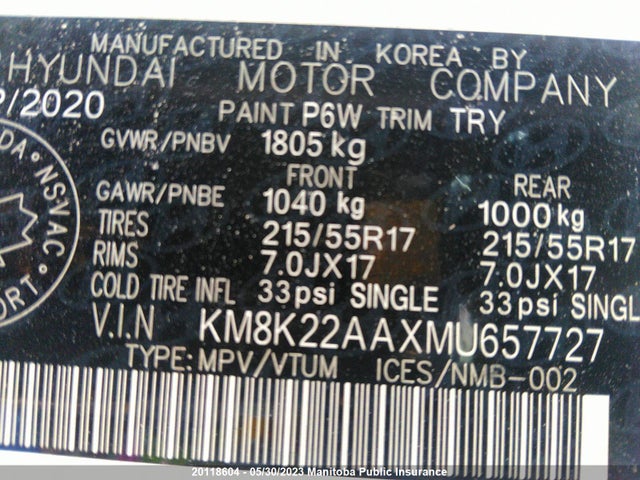 Hyundai Kona Preferred  2021 KM8K22AAXMU657727 Image 10