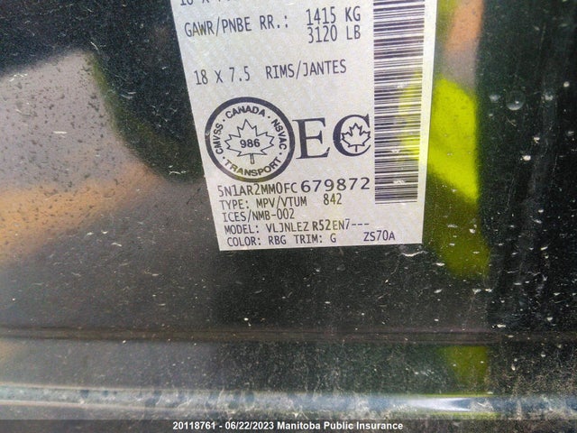 Nissan Pathfinder 2015 5N1AR2MM0FC679872 Image 30