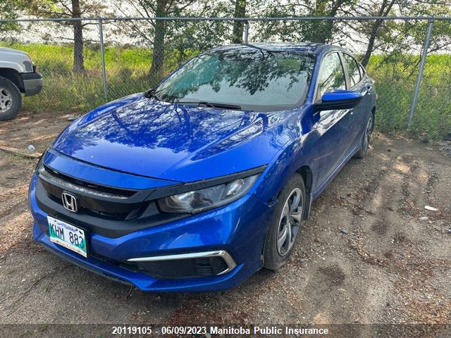 Honda Civic Lx 2019 2HGFC2F51KH037784 Image 2